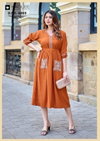 Aleena By Kadlee Viscose Weaving Thread Designer Kurti Collection
